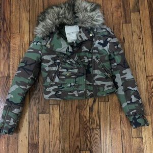 Moto Style Camo Jacket